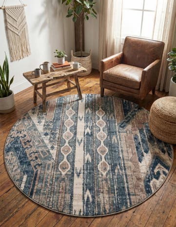 5' 3 x 5' 3 Oregon Round Rug