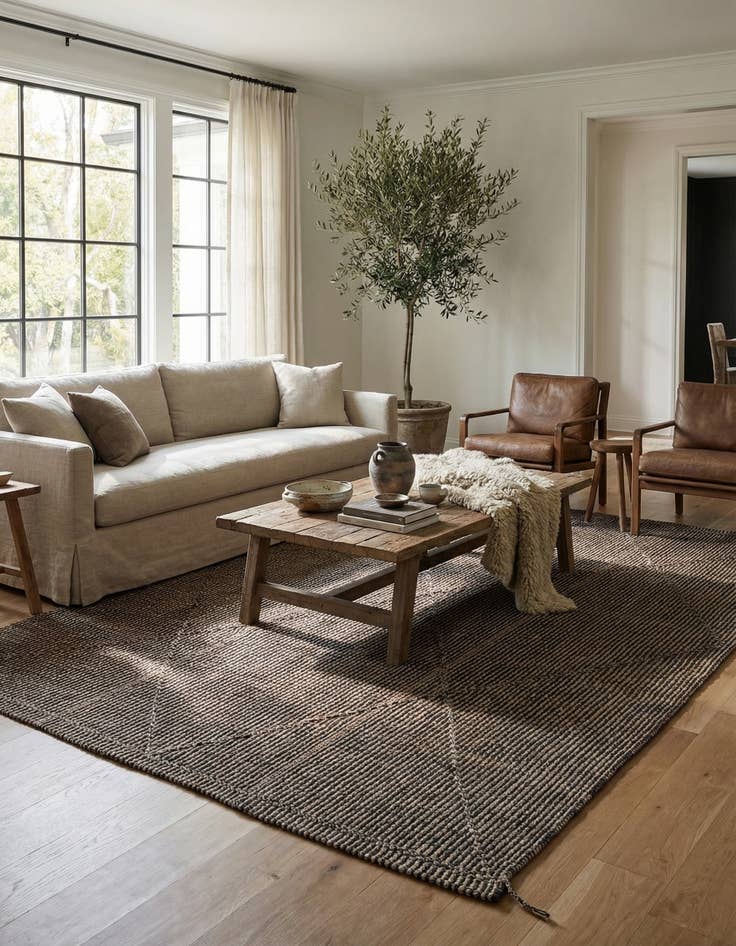 Detail image of 5' 9 x 9' 2  Hand Knotted Darya Wool Rug