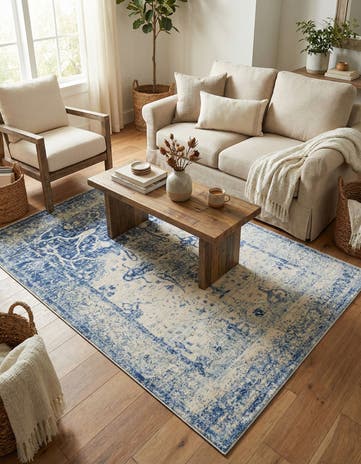 Navy Blue Berkshire Rug