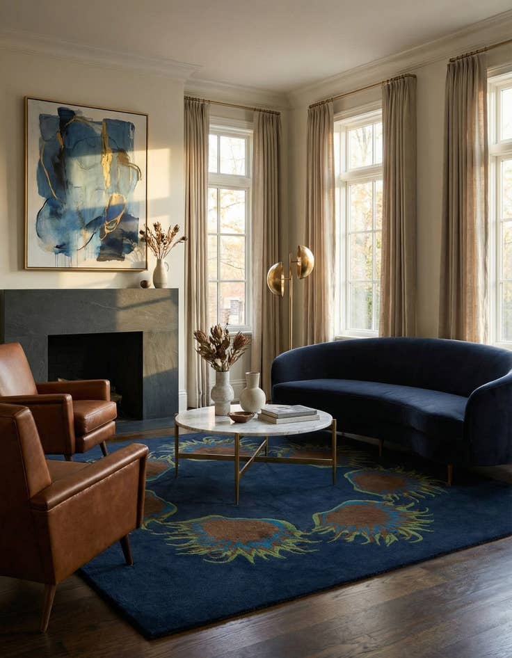 Detail image of 7' 6 x 7' 7 Luna Square Rug