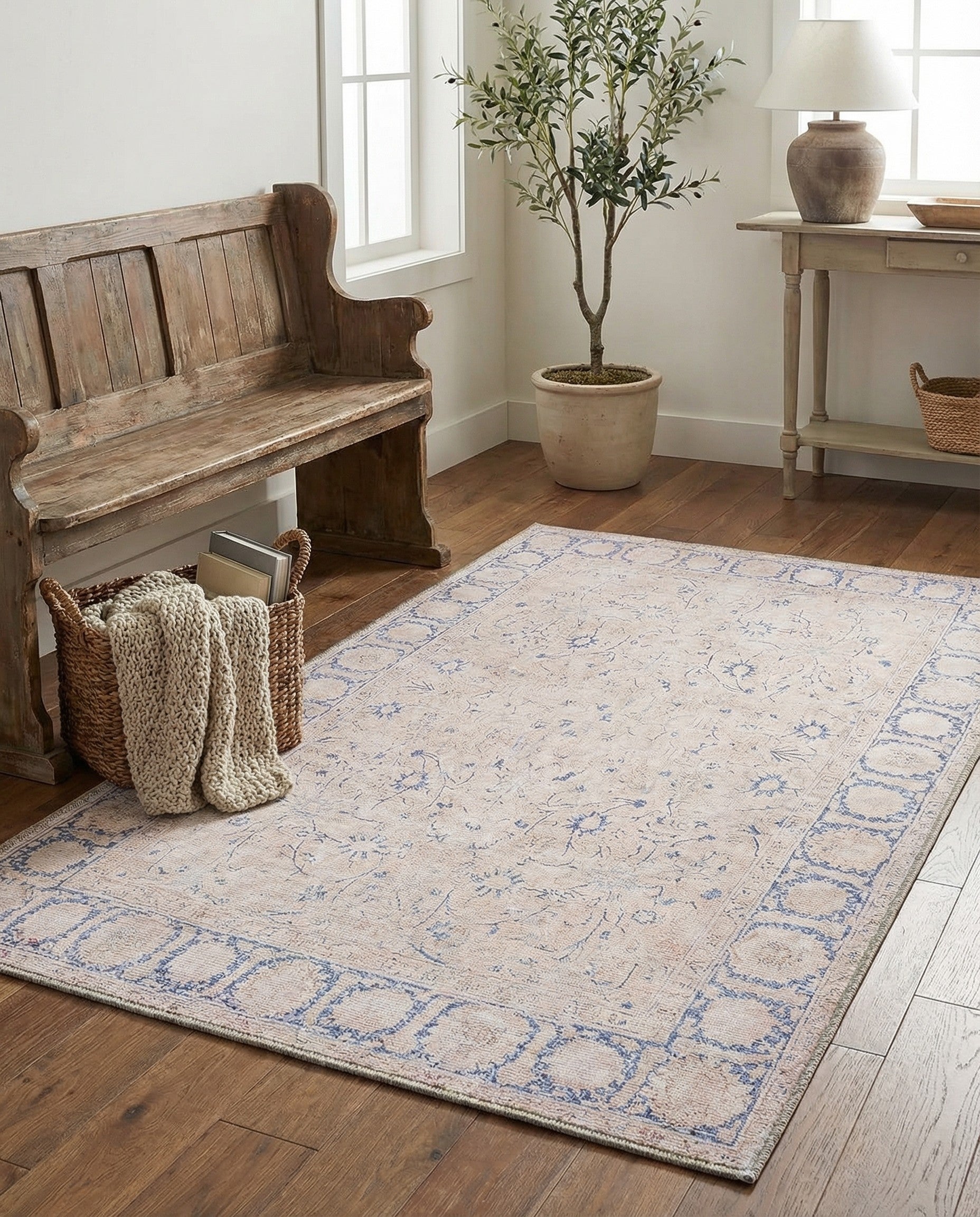 3' 6 x 5' 6 Washable Timeless Rug