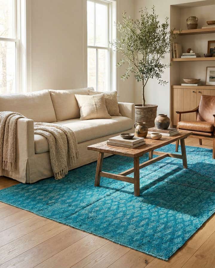 5' 4 x 8' 5 Hand Knotted Darya Wool Rug