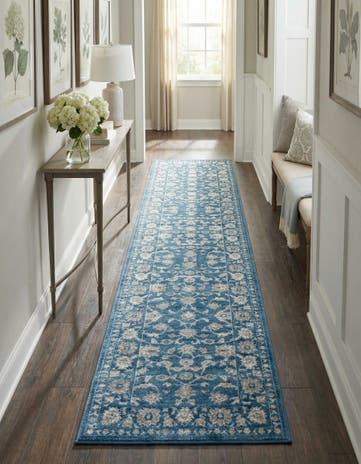 Blue Boston Runner Rug