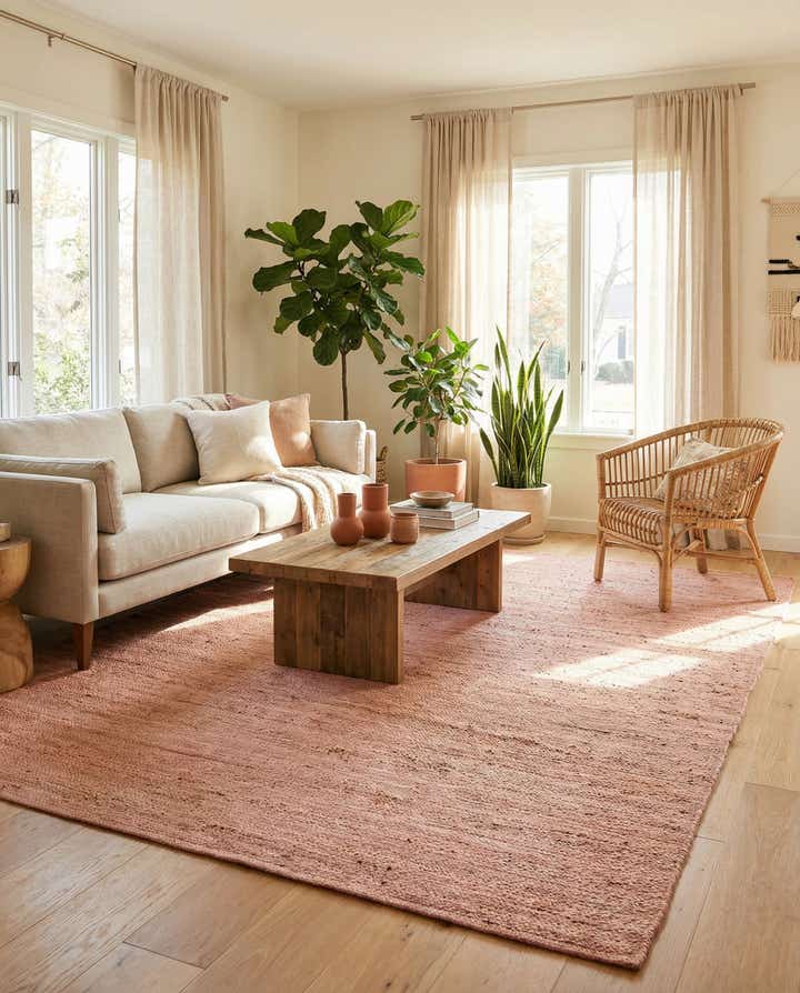 10' x 14' 1 Handmade Braided Jute Rug