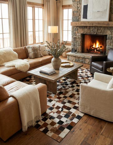 5' x 8' Cowhide Rug