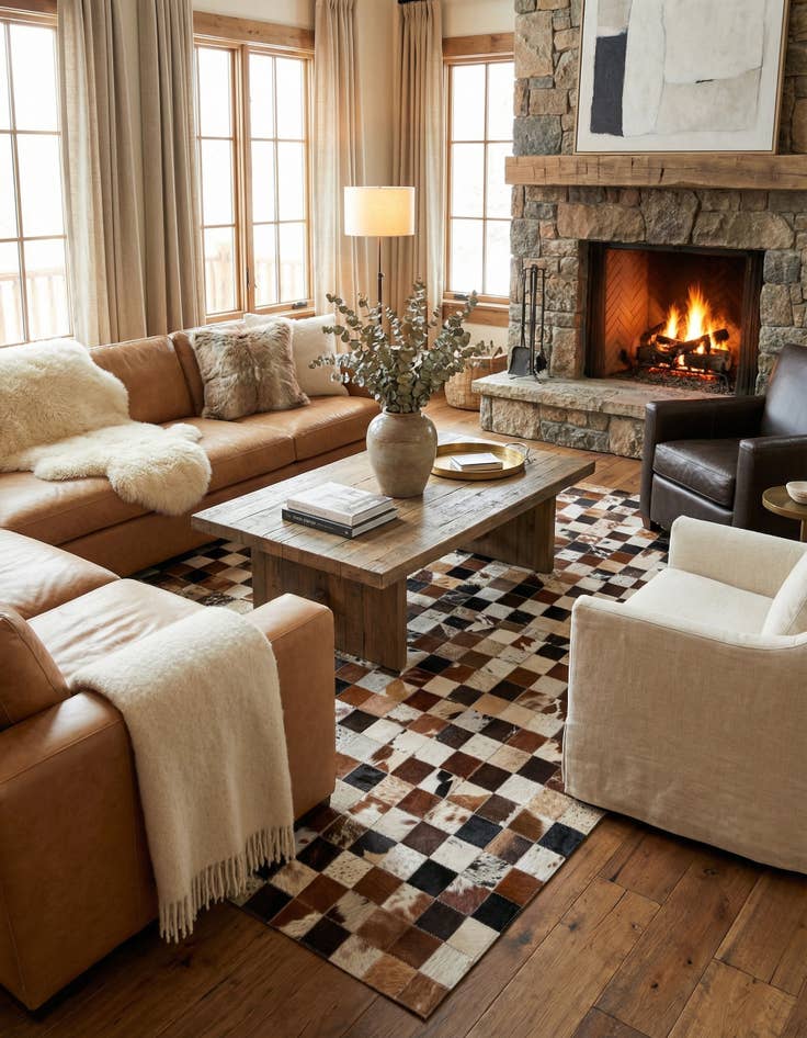 Detail image of 5' x 8' Cowhide Rug