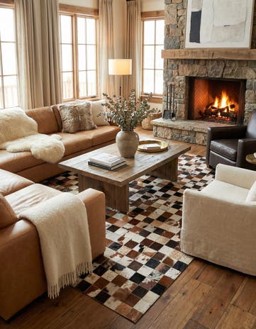 5' x 8' Cowhide Rug