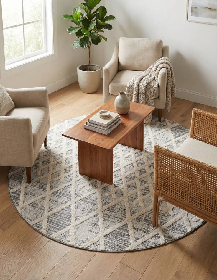 Detail image of 7' x 7' Arlo Round Rug