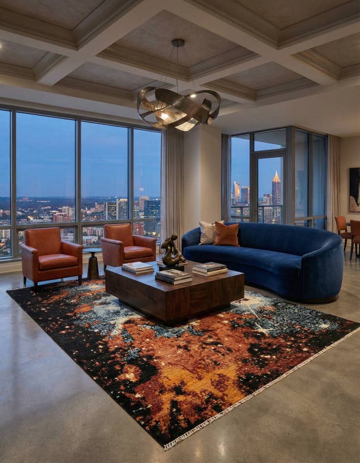 Detail image of 9' 8 x 12' 11 Rubin Wool Rug