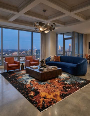 9' 8 x 12' 11 Rubin Wool Rug