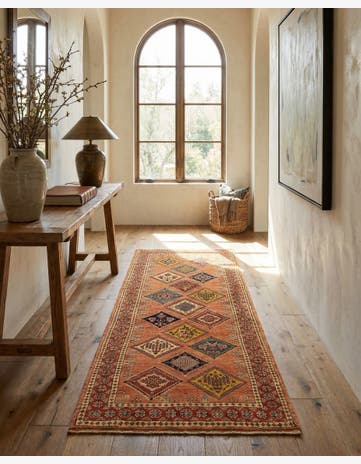 2' 9 x 6' 7 Luribaft Wool Runner Rug