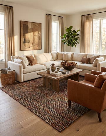 5' 4 x 8' 7 Hand Knotted Darya Wool Rug