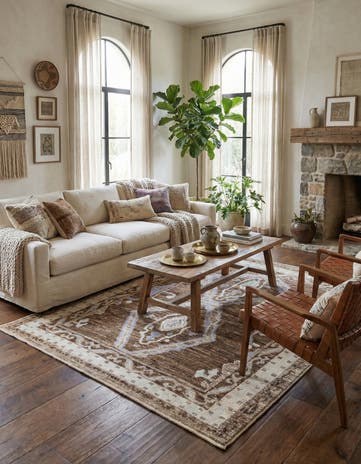 8' 3 x 10' 2 Hand Knotted Moroccan Wool Rug