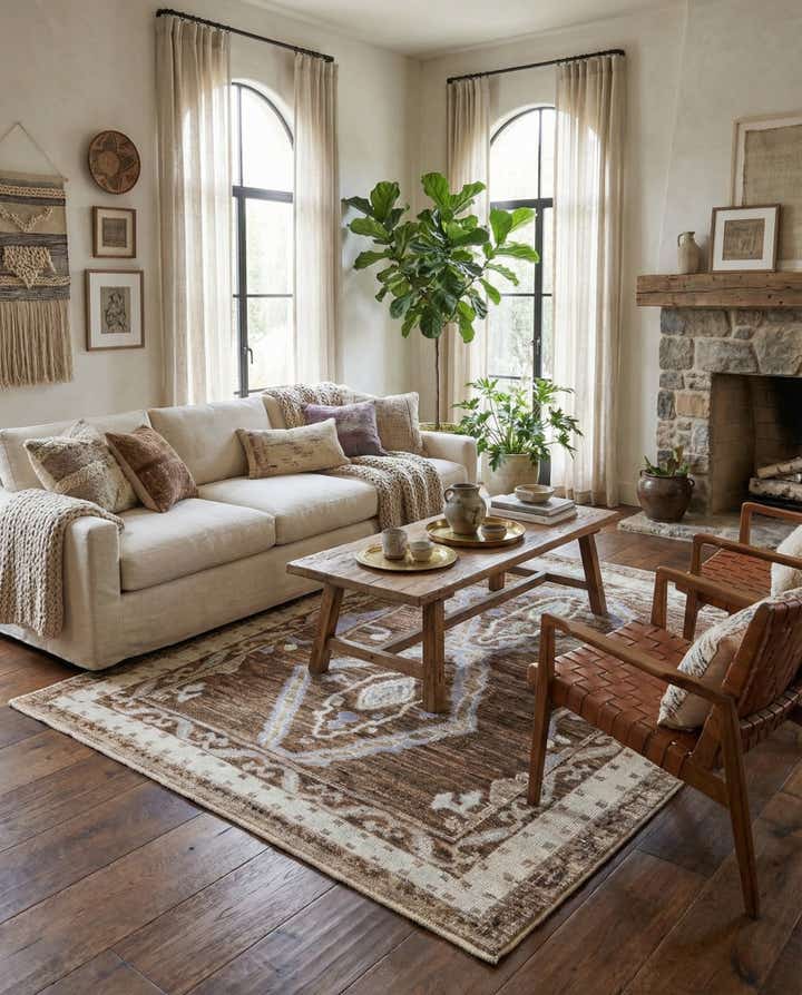 8' 3 x 10' 2 Hand Knotted Moroccan Wool Rug