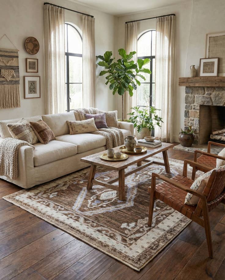 Detail image of 8' 3 x 10' 2 Hand Knotted Moroccan Wool Rug