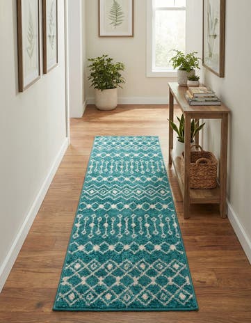 2' x 6' Moroccan Trellis Runner Rug