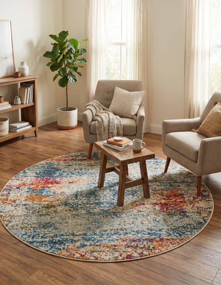 Detail image of 4' 3 x 4' 3 Havana Round Rug