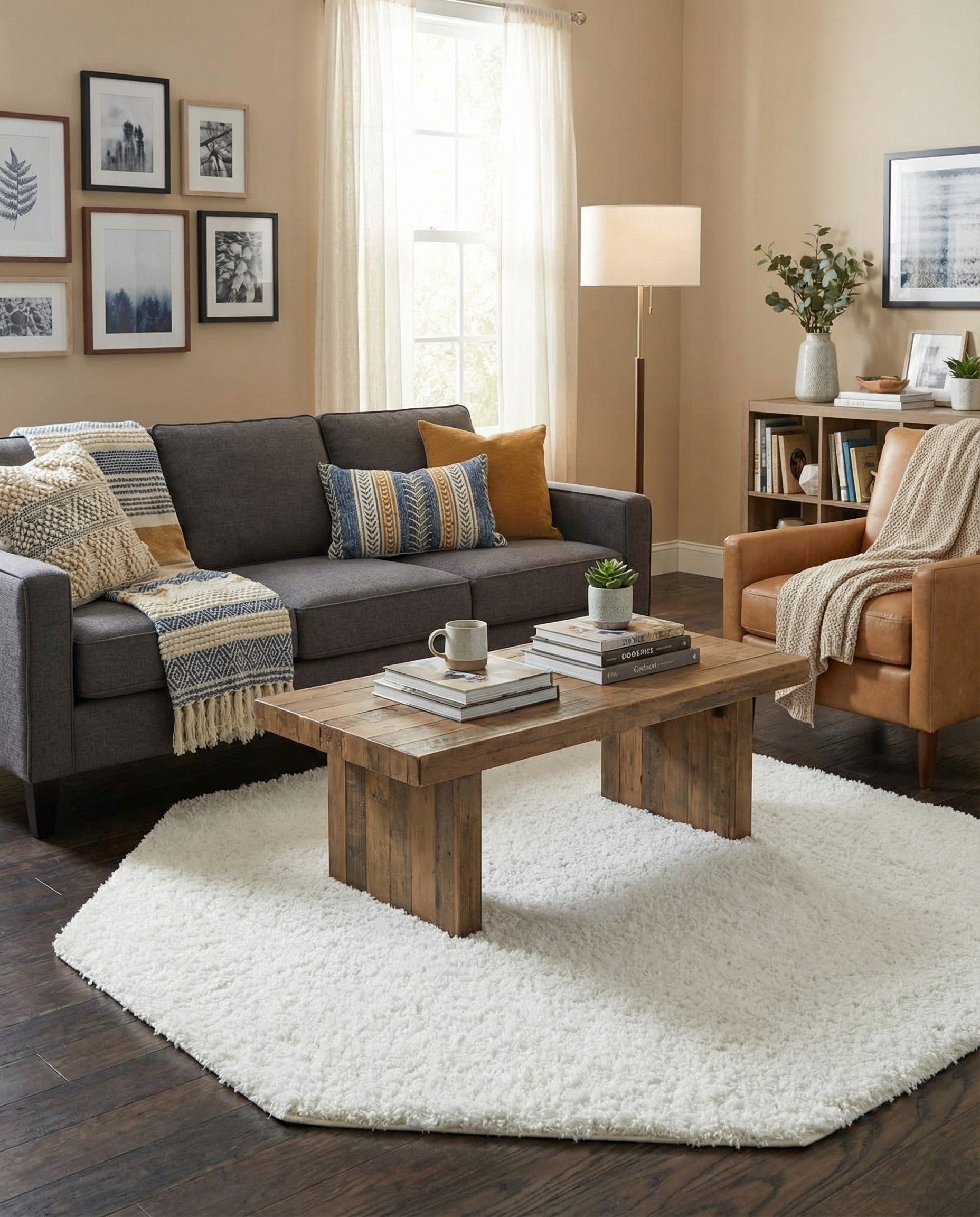  6' x 6' Everyday Shag Octagon Rug