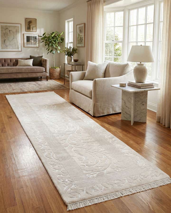 2' 9 x 9' 7 Hand Knotted Darya Wool Runner Rug