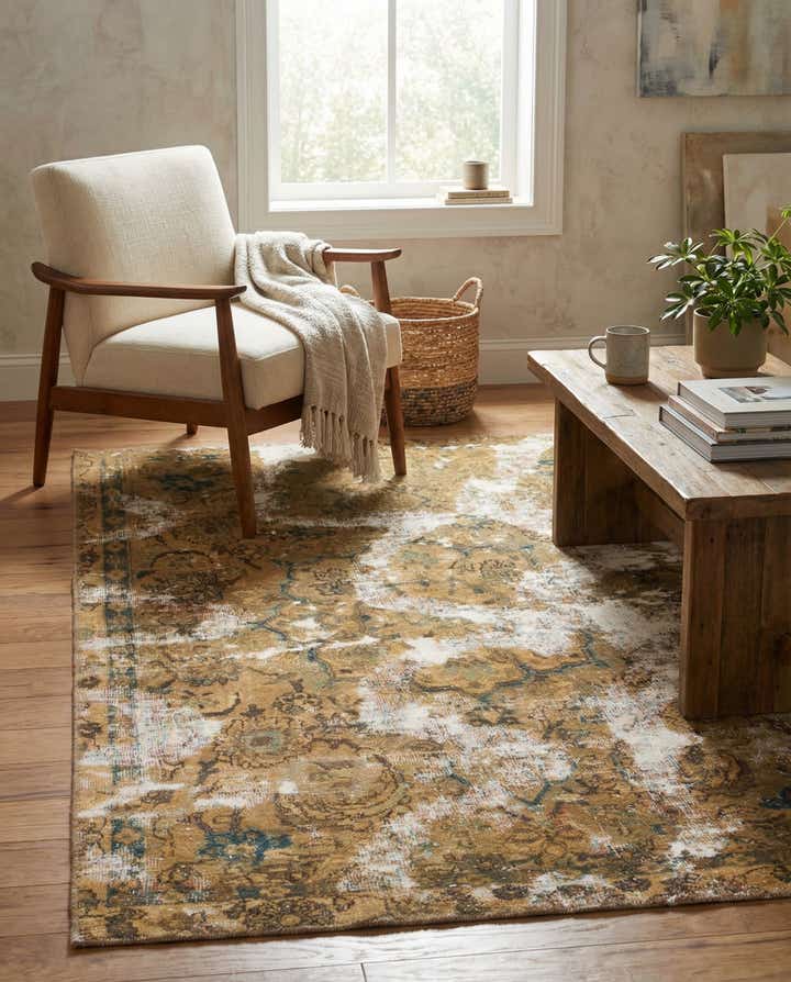 3' 4 x 6' Hand Knotted Ultra Vintage Persian Wool Rug