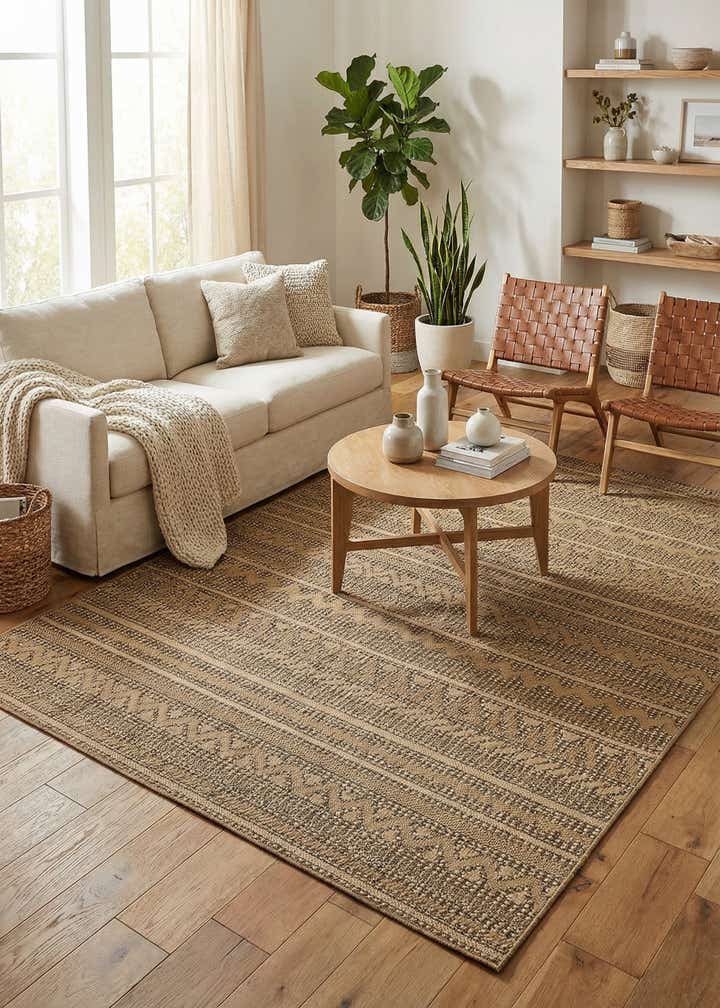 7' x 10' Easy-Clean Modern Indoor / Outdoor Rug
