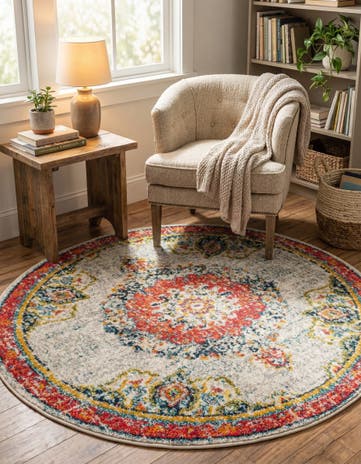 4' x 4' Madeline Round Rug