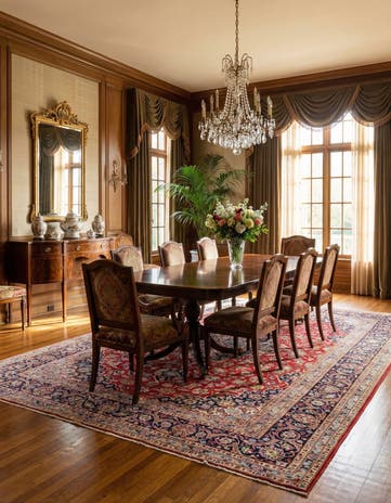 9' 6 x 13' Hand Knotted Kashan Persian Wool Rug