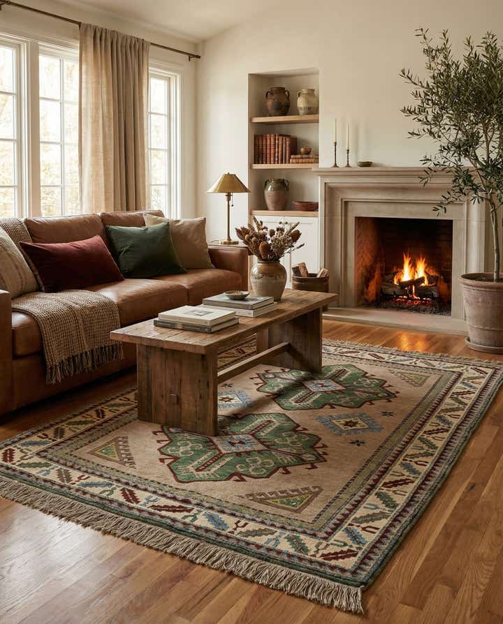 4' 5 x 5' 10 Kars Wool Rug