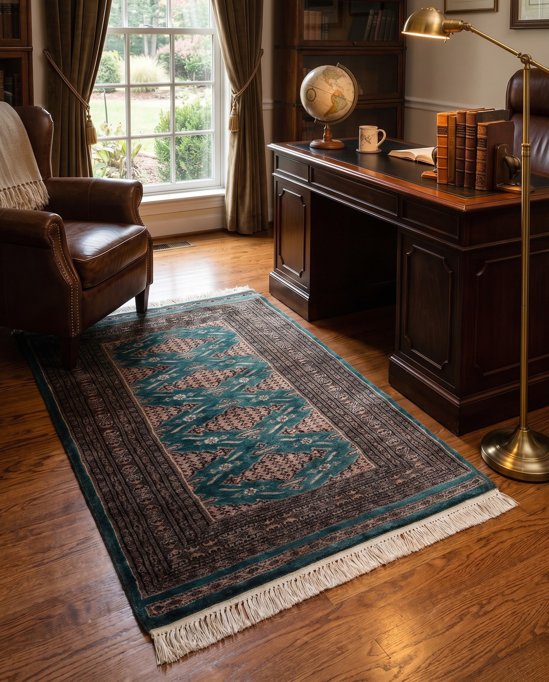 2' 9 x 4' 1 Hand Knotted Bokhara Oriental Wool Rug