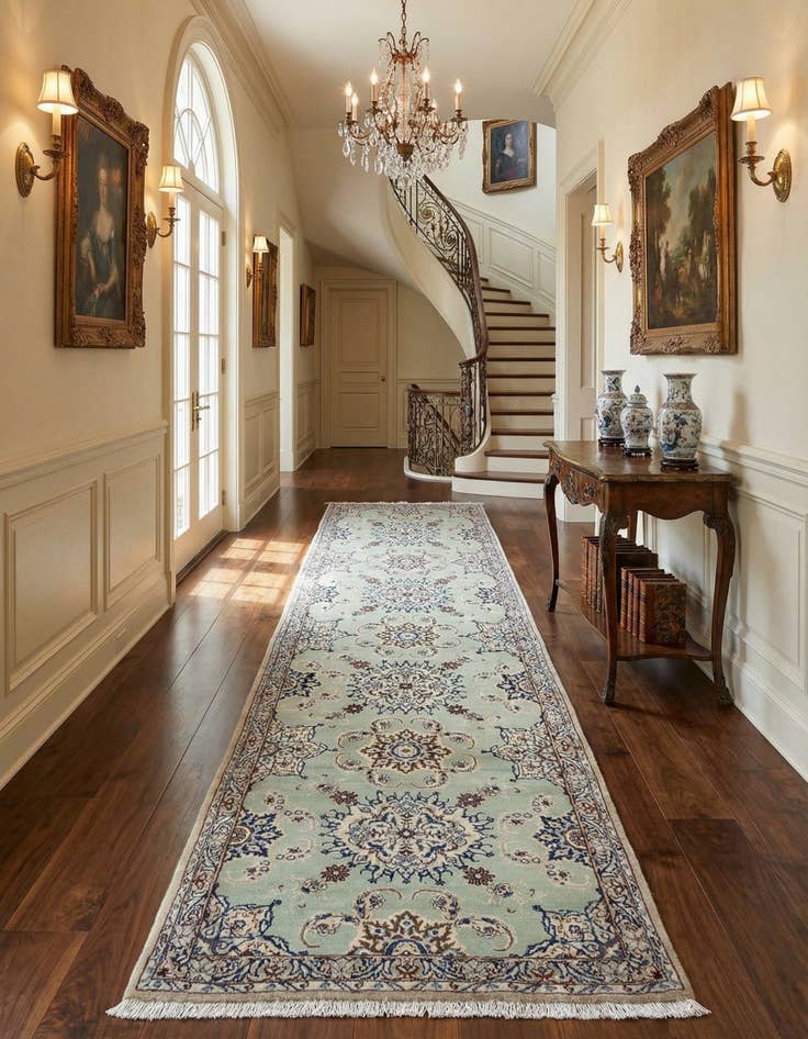 Detail image of 2' 10 x 13' 1 Nain Wool Runner Rug
