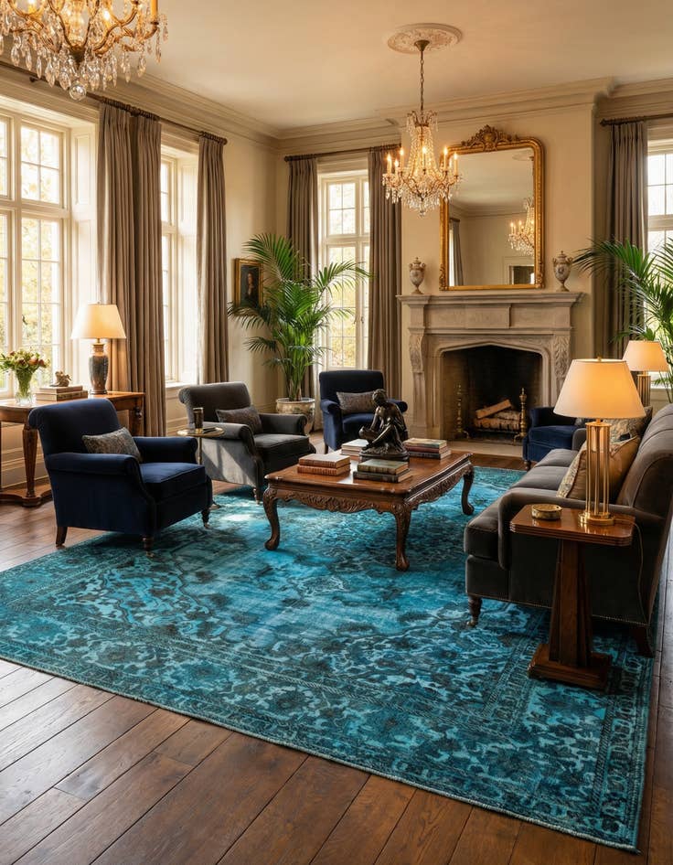 Detail image of 10' 10 x 16' 2  Hand Knotted Vintage Royal Persian Wool Rug