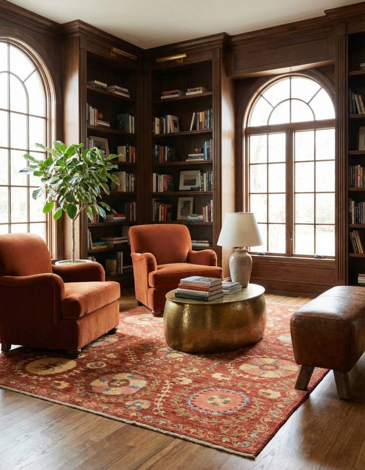 Detail image of  5' 1 x 6' 4  Hand Knotted Ariana Ziegler Oriental Rug