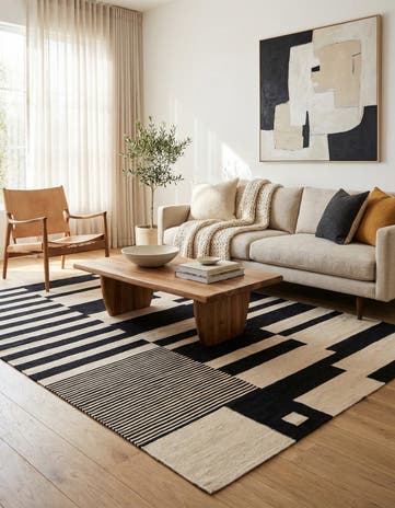 5' 10 x 7' 10 Hand Woven Kilim Modern Wool Rug