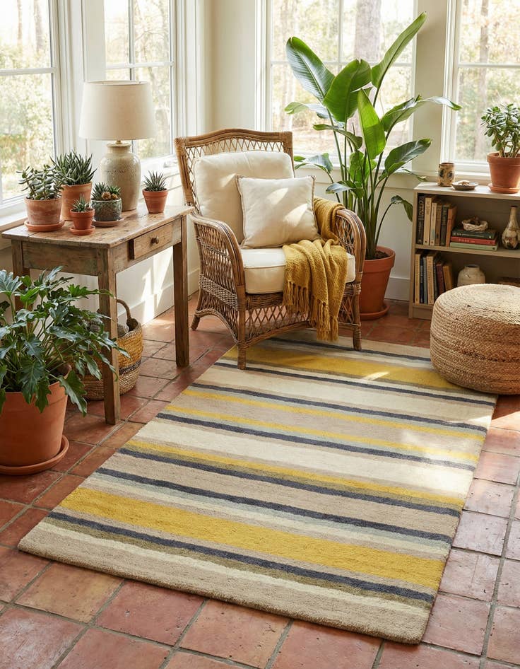 Detail image of 2' 8 x 4' 10 Luna Wool Rug