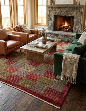 5' 10 x 7' 4 Hand Knotted Modern Ziegler Rug