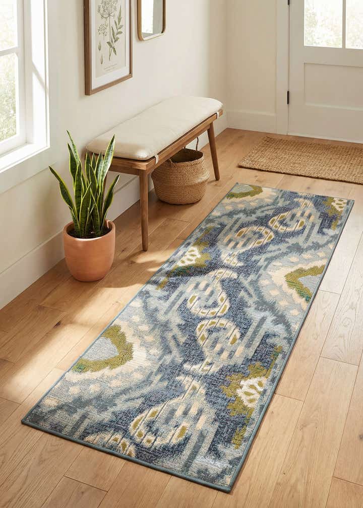 2' x 5' Easy-Clean Modern Indoor / Outdoor Runner Rug