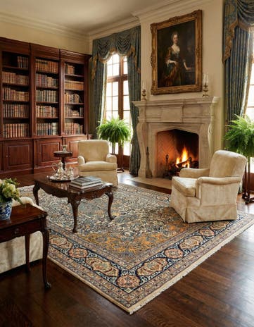 6' 10 x 11' 2 Kashan Rug