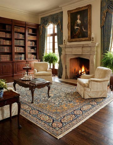 6' 10 x 11' 2 Kashan Rug