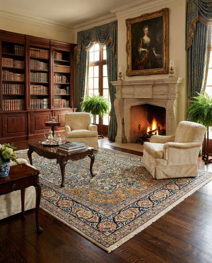 6' 10 x 11' 2 Kashan Rug