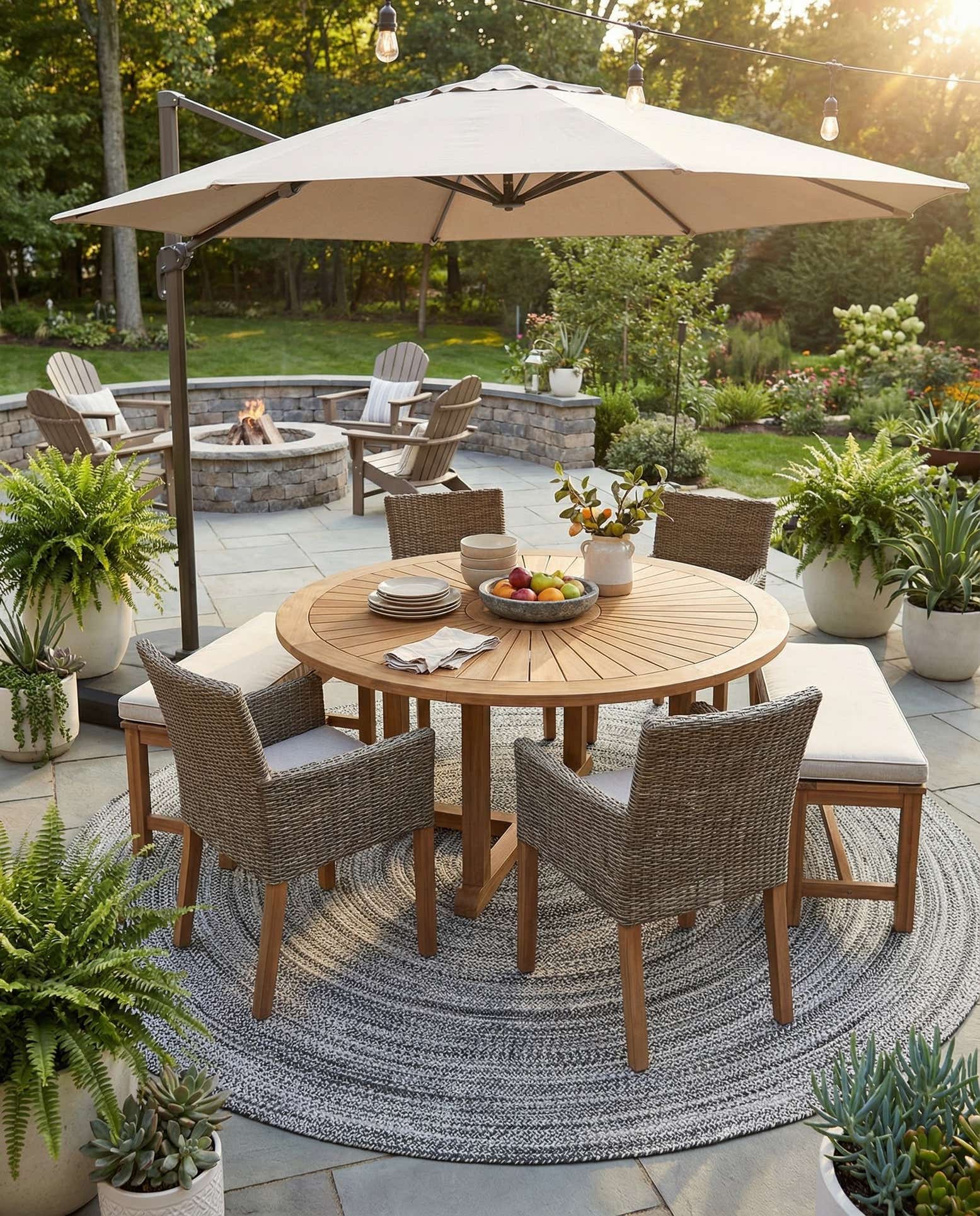10' x 10' Easy-Clean Eco Verse Washable Indoor / Outdoor Round Rug