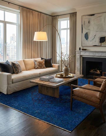 6' 10 x 9' 5 Hand Knotted Ultra Vintage Persian Wool Rug