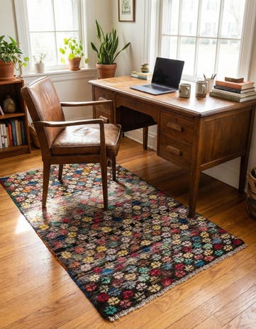 2' 10 x 4' 5 Hand Knotted Balouch Wool Rug