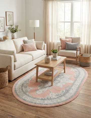 Rose Parker Oval Rug