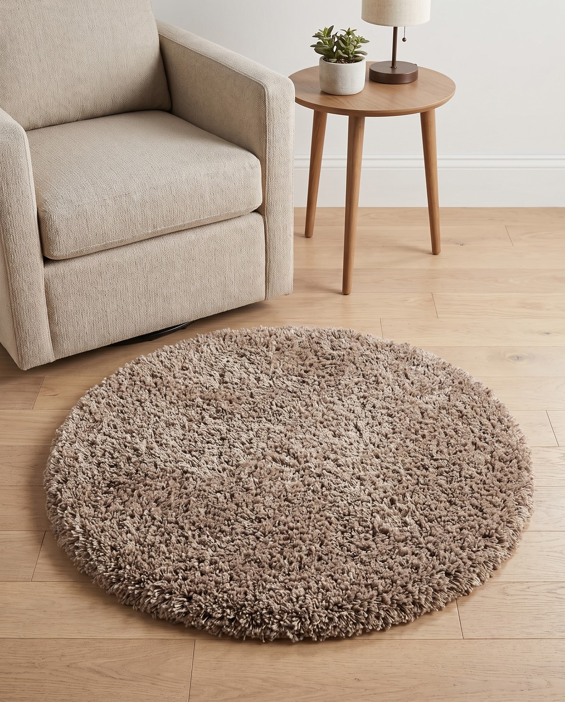 3' 3 x 3' 3 Infinity Shag Round Rug