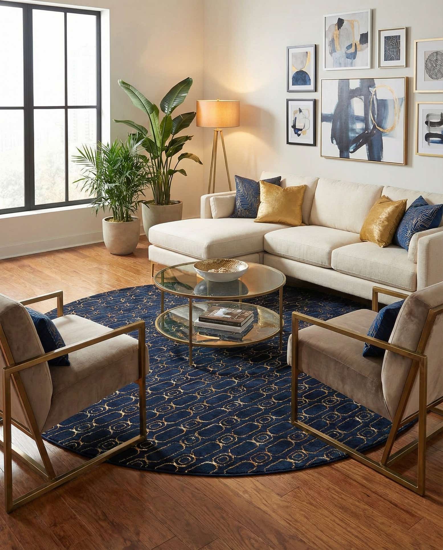 10' x 10' Vogue Geo Round Rug