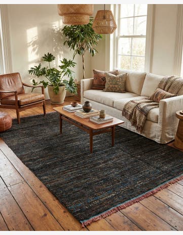 5' 7 x 9' 1 Hand Knotted Moroccan Wool Rug