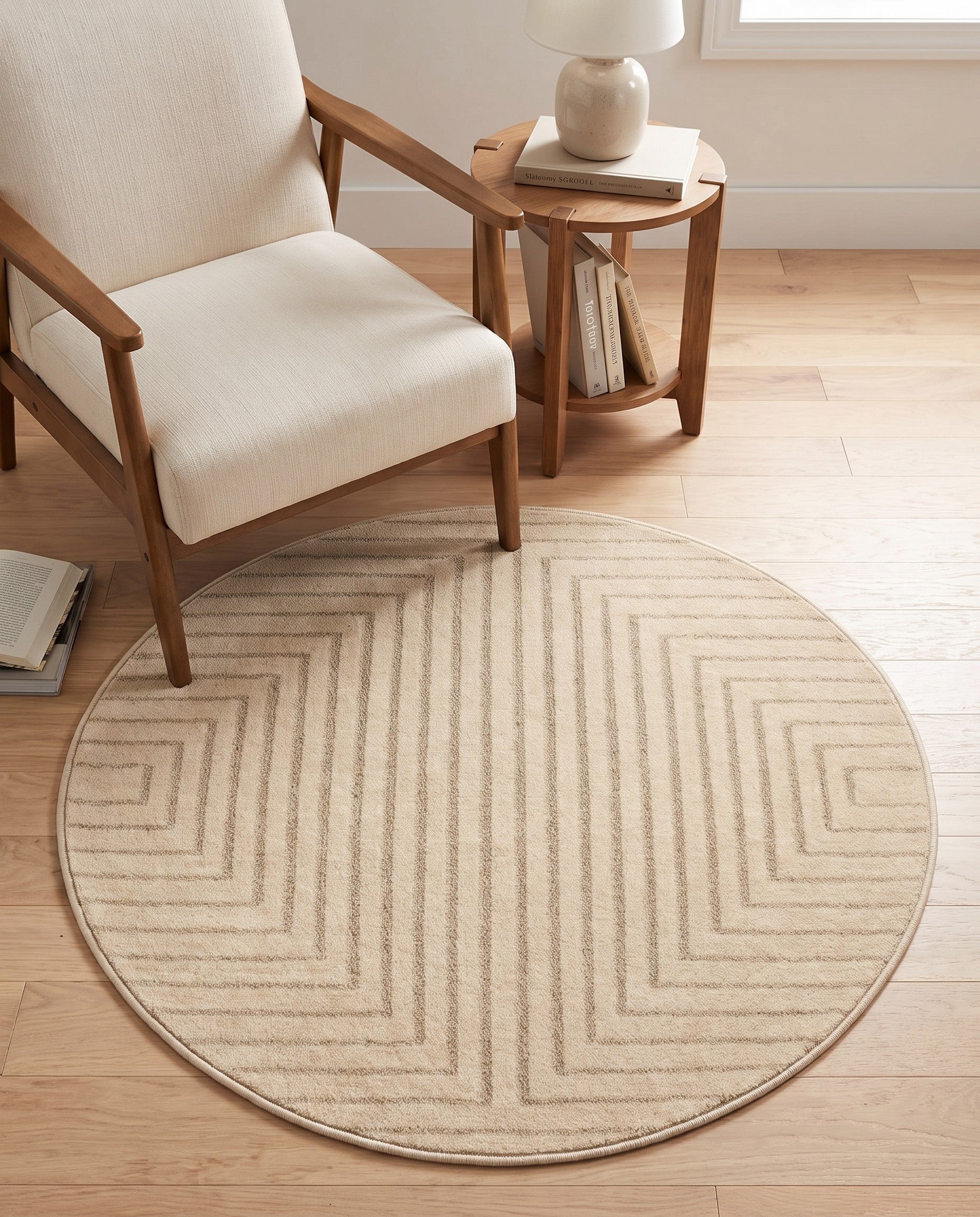 3' x 3' Contour Round Rug