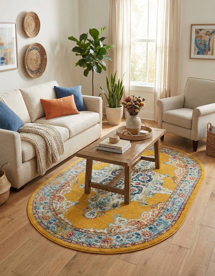 Detail image of 5' x 8' Parker Oval Rug