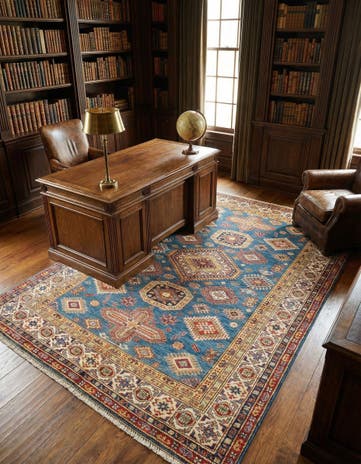 5' 6 x 8' 3 Kazak Wool Rug