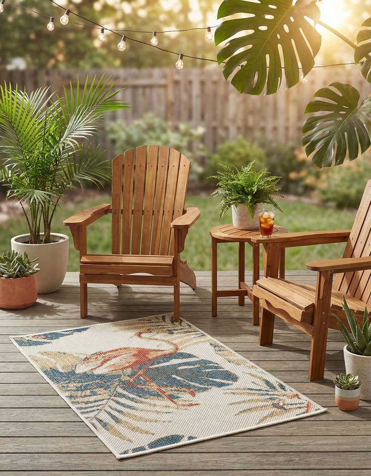 Detail image of 2' x 3'  Washable Baja Indoor / Outdoor Rug